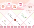 音楽教室向け♪ロゴ作ります 名刺・パンフレットもOK | 修正無制限 | デザイン保証 イメージ1