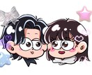 安い！最速！修正無制限！描きます かわいいミニキャラ！SNSアイコン用にいかがですか！ イメージ3