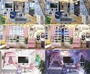 オーダーメイドでVTuber様向け配信画面作ります デザイン背景もお部屋風背景もおまかせください イメージ5