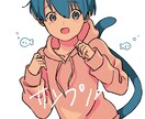 一枚絵！！魅力的なイラストお描きします オリジナルイラストやアイコンなど♪(´- `*) イメージ6