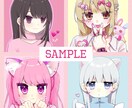 可愛いアニメ風イラスト作成します 病みかわいい、萌えかわいいイラストが得意です！ イメージ3