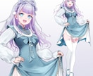 女性キャラのオリジナル立ち絵を制作いたします Live2Dパーツ分け・三面図制作も対応できます！ イメージ7