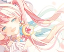 先着5件限定割引あり！ポップで可愛い絵を制作します 透明感/かわいいイラストで大切な一枚を描かせていただきます！ イメージ1