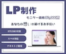 あなたの想いを届けるLPを作ります 実績集めのためモニター価格です！ イメージ1