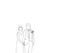 結婚式ペーパーアイテムDIYで使用イラスト作成ます 自身の結婚式ペーパーアイテム作成経験を活かした線画イラスト イメージ6