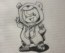 キャライラストから、自作まで要望に合わせ提供します 1人1人の要望に合わせ、手書きの温かみある作品を制作します。 イメージ1