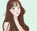 オルチャン、ワンホンメイクが可愛いアイコン描きます 韓国トレンド好きさんにぴったり♡お顔、髪、とにかく可愛く♡ イメージ4