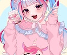 アイコン、夢絵、コテ同描きます 実績多数あり。かわいい女の子、夢絵が得意です！ イメージ4