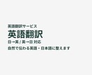 英語翻訳｜自然な英語・日本語に整えます 翻訳後の違和感チェック・自然な表現に修正します イメージ1
