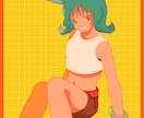 かわいいキャラクターイラストを作成します クールでかわいい女の子を描きます！ イメージ10