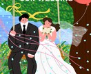 修正無制限！ウェルカムボードを描きます 「写真とは違うイラストだからこその特別感」をお届けします。 イメージ7