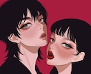 商用可❣️アイコン・立ち絵・配信用イラスト描きます 大人可愛い／上品／おしゃれ／目を引く女性イラスト✨ イメージ8