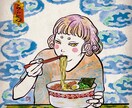 和風／浮世絵テイストでアイコン描きます デジタルでも筆感を出しアナログ風の色付けをします。 イメージ7