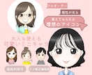 親しみ×信頼感‼︎気持ち伝わるミニキャラ描きます 大人が使えるシンプルな可愛さ♡フルオーダーだから被らない！ イメージ1