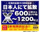 X(Twitter)600RT&いいね拡散します X日本人アクティブユーザ！RT・いいね・表示回数の増加 イメージ1