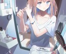 一枚イラストを制作します 背景+人物のかわいいイラスト制作承ります イメージ1
