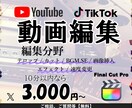 動画編集3000円でお受けします 実績制作の為、最低価格でお受けいたします イメージ1