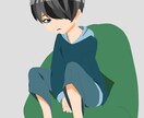 立ち絵・全身絵・デフォを描きます 中性的な人物が得意です。性別は自由に決めてください。 イメージ1