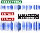 1本無料！動画のナレーション音質を向上させます ノイズ軽減・聞き取りやすさ向上・カット編集等を手作業します！ イメージ9
