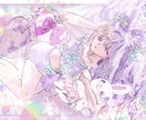 SNSアイコン・配信用のイラストサムネイル描きます エモくって可愛いメルヘンファンタジーなあなただけの1枚を。 イメージ2
