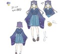 V配信用のキャラデザ〜モデリング用素材の作成します あなたのこだわりを詰め込んだキャラクター作成をお手伝いします イメージ4