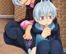 実況や歌ってみた動画等のサムネイル描きます アナタのキャラクターで動画用イラストを描きます！ イメージ3