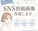 CanvaでSNS投稿画像を作成します 見やすく伝わる投稿デザインをご提案します イメージ1