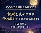 恋愛・仕事・お金の迷いを整理し次の一歩を照らします 心・身体・行動・ご縁・チャンスのツキ廻り診断 イメージ7