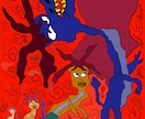 世界に一つだけのデジタルアートを描きます 唯一無二の独特な世界観と色彩のアートをお届けします イメージ3