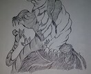 和彫りの絵を書きます 和彫りの絵を書くことが大好きです☆身体には彫れません！ イメージ3