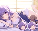 サムネ、立ち絵、一枚絵等、様々なイラスト制作します キャラクターだけでなく背景も制作可能です！（商用含む） イメージ4