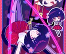 人数限定価格！うちの子全部盛りイラスト描きます TRPGにも♪全身立ち絵＋表情差分＋ミニキャラ＋小物セット イメージ8