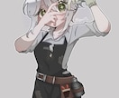 可愛いふわっとしたイラストを描きます 可愛い系病みかわ系の女の子が得意です！ イメージ1
