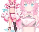VTuber用Live2Dイラストを制作します キャラデザや三面図、表情差分も承ります！ イメージ2