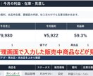 メルカリ売上管理Excelを販売しますます 利益と在庫をかんたんに見える化 イメージ2