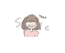 ほっこり暖かい似顔絵イラスト描きます 名入れ＆一言コメント付き（オリジナル絵文字） イメージ2