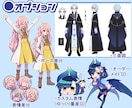 デビュー応援！キャラデザから立ち絵まで制作します フィギュアのような立体感とポップな存在感で、目を惹く立ち絵 イメージ3