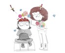 かわいい似顔絵描きます ダークポップなイラスト、プレゼント，アイコンにおすすめ！ イメージ2