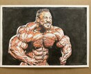 貴方のシェイプアップした身体を描きます A３サイズのケント紙に色鉛筆で写真を元にリアルに描きます。 イメージ3