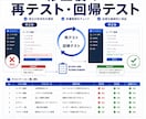 現役SEが修正後の再テストを代行します 修正箇所と周辺機能への影響を確認します イメージ2
