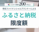 実績200件超☆ふるさと納税の限度額わかります コンサル歴25年FP対応！事業所得、不動産･株式・FXに対応 イメージ1