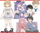 ご希望のイラスト（等身、ミニキャラ）描きます イラスト、等身、ミニキャラ、立ち絵、アイコン、1枚絵 イメージ7