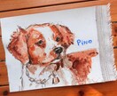 切りっぱなしの麻キャンバス布に似顔絵を描きます 麻100％のやさしい素材感。ギフトや記念に。 イメージ5