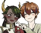 金欠だけどイラストが欲しい方へ！最短即日納品します 親友/カップル/NL/BL/GL/男同士/女同士/夢絵 OK イメージ5