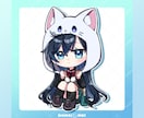 ポップで可愛いデフォルメキャラクター制作致します デフォルメ2パターン！グッズや動画内イラスト等に イメージ5