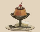 レトロかわいい！食べ物イラスト制作します TRPG・SNSアイコン・ゲーム・飲食店のメニューなどに イメージ3