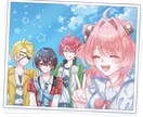 アイコンや1枚絵などお描きします アイコン・ヘッダー・立ち絵などに！ イメージ3