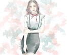 こなれ感のある女の子かきます 水彩風でお届け　おしゃれ感　透明感　好き　必見！ イメージ9