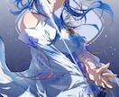 和風な一枚絵、アイコン、サムネ、キャラデザ描きます 綺麗、儚さのある絵に仕上げます イメージ3