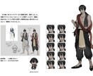 最短納期1週間：キャラクターを制作いたします ゲーム・TRPGなどのキャラクター立ち絵・差分を作成致します イメージ5
